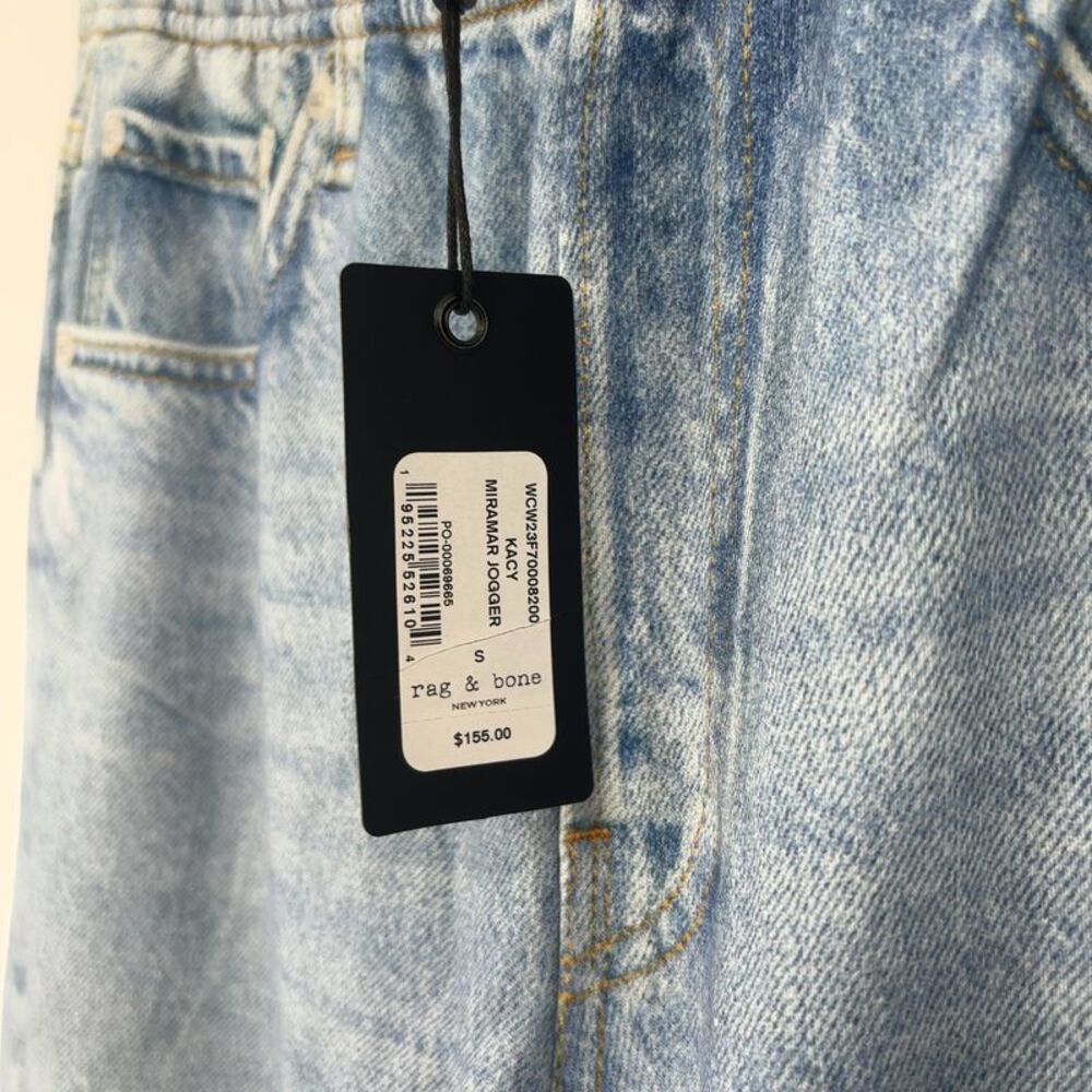 rag & bone Soft Joggers In Blue - Picture 5 of 6